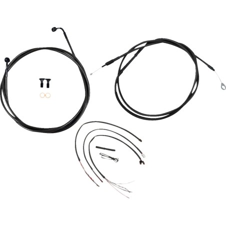 Kit complet câbles/ligne de frein tressés Midnight pour guidon