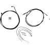 Complete Midnight Braided Handlebar Cable Brake Line Kit