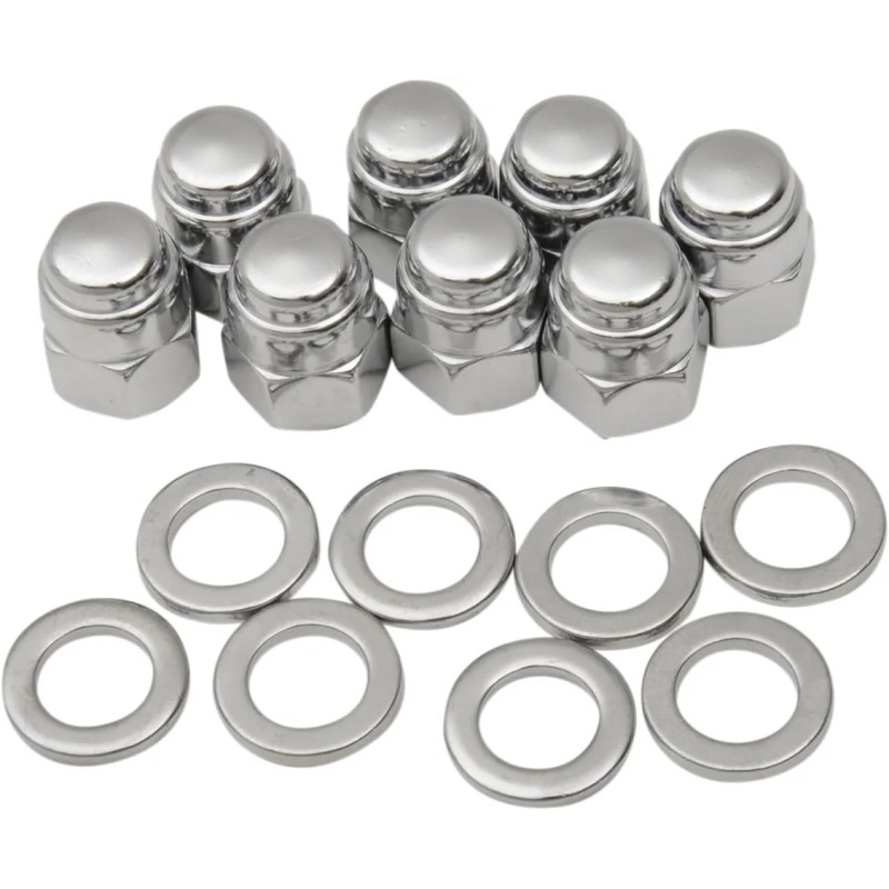 Chrome Cap Nut Kit