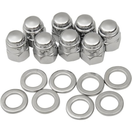Chrome Cap Nut Kit