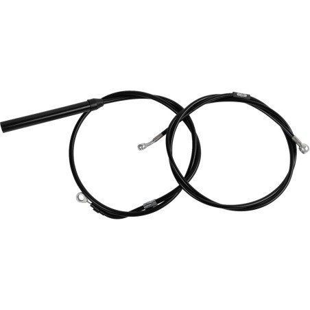 Kit câble de guidon/durite de frein vinyle noir standard