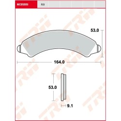 Plaquettes de frein racing tout-terrain frittées RSI Series