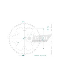 COURONNE ARRIÈRE STANDARD 520