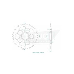 STANDARD SPROCKET REAR 520