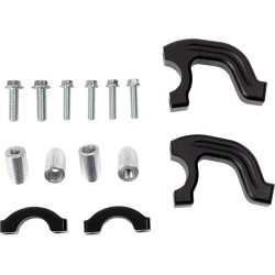 Barres noires avec clamp conique pour déflecteur anti-débris Evo2