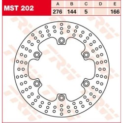 Round Fixed Brake Rotor 250-299mm
