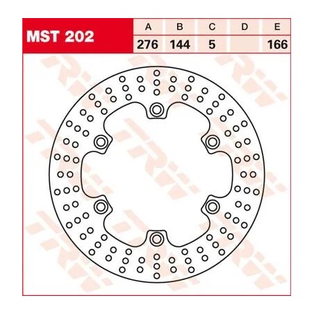 Round Fixed Brake Rotor 250-299mm