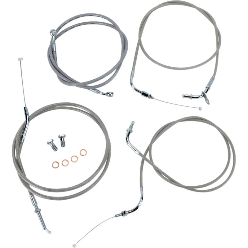 Stainless Handlebar Cable Line Kit