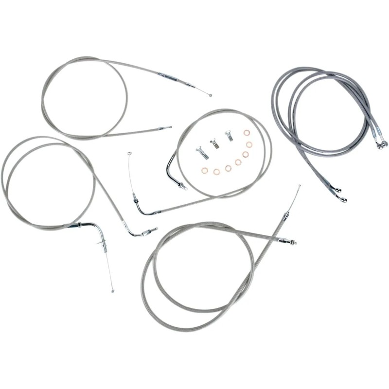 Stainless Handlebar Cable Line Kit