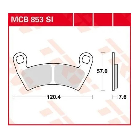 Plaquettes de Frein Off-Road Frittées Série SI