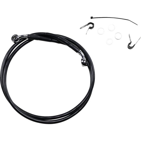 Extended Length Black Vinyl Brake Line Kit