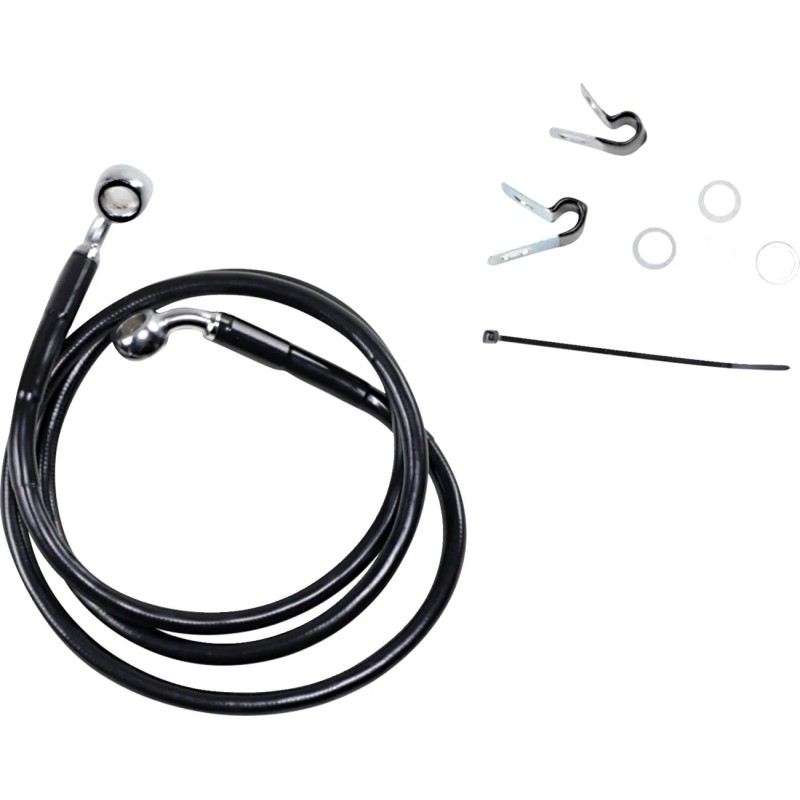 Extended Length Black Vinyl Brake Line Kit