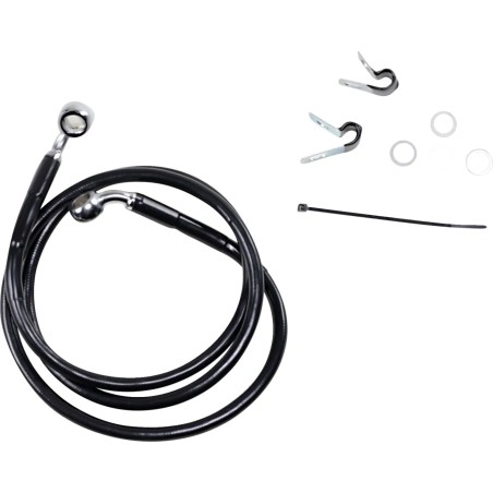 Extended Length Black Vinyl Brake Line Kit