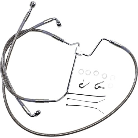 Extended Length Stainless Steel Brake Line Kit