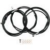 Black Braided Brake Line Kit