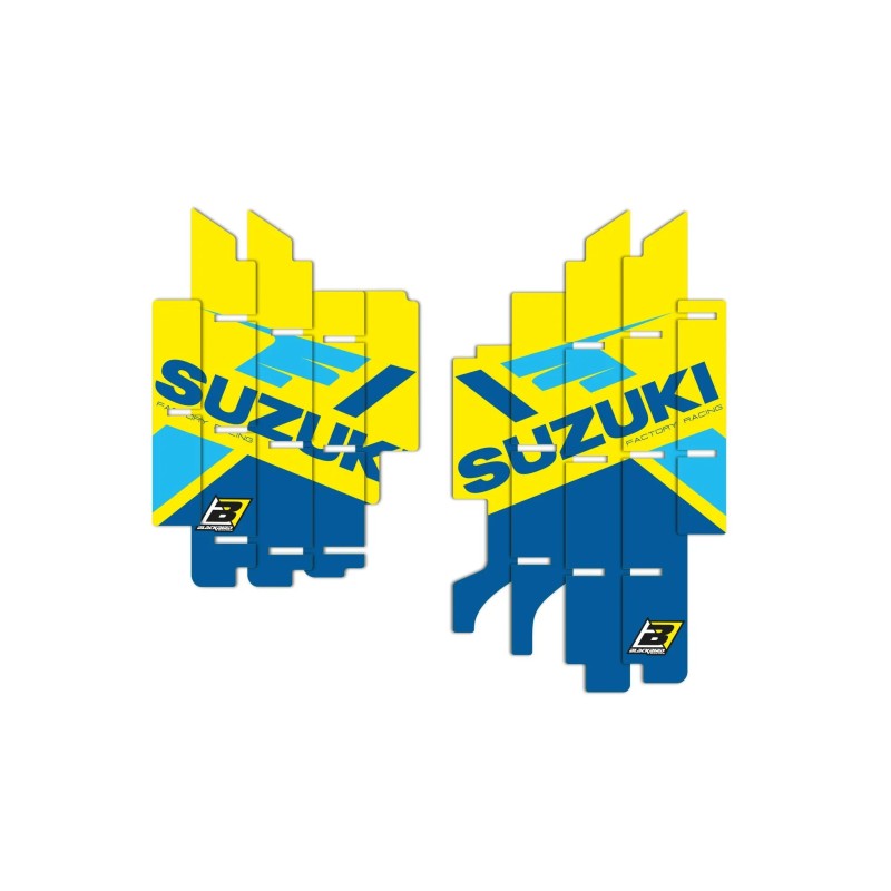 Grilles de radiateur avec graphisme Team Suzuki KSRT 2022