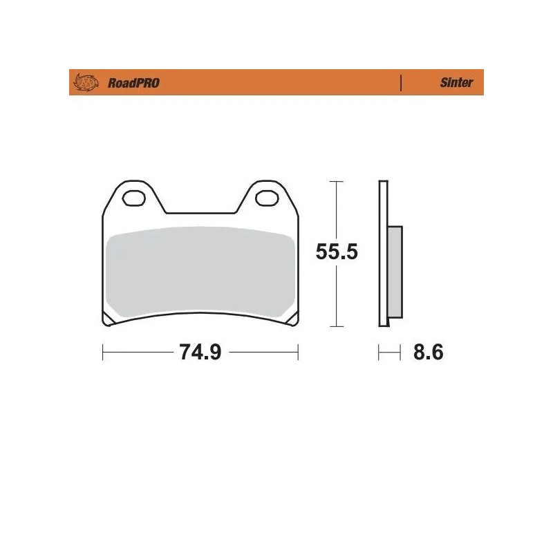 RoadPRO Sinder Brake Pad Front
