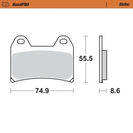 RoadPRO Sinder Brake Pad Front
