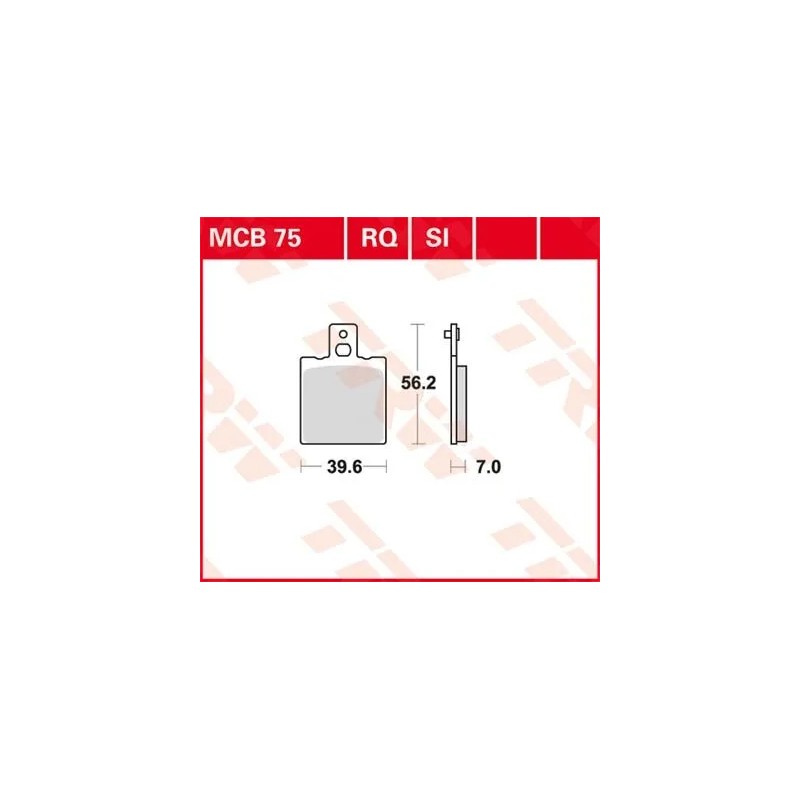 Plaquettes de frein organiques série RQ Sports