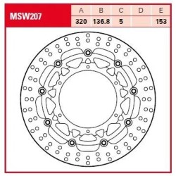 Round Floating Brake Rotor