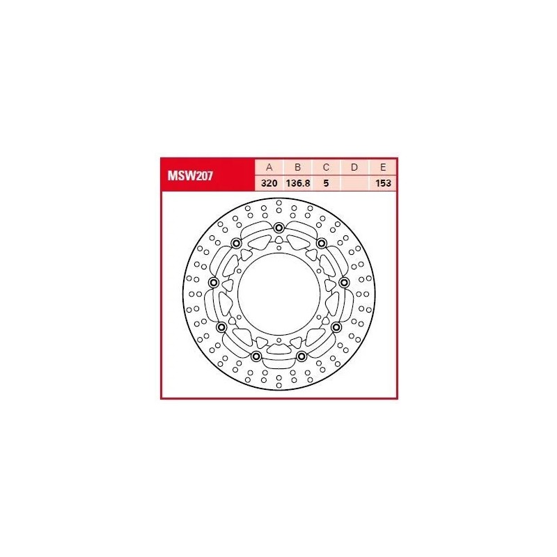 Round Floating Brake Rotor