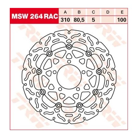 Contoured Floating Brake Rotor