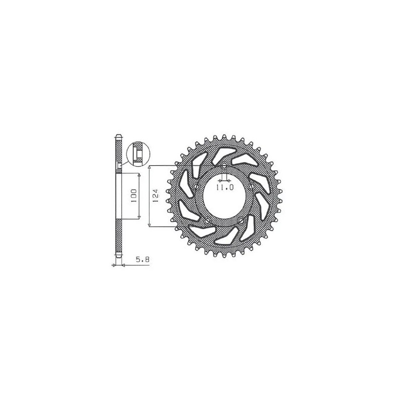 Works Triplestar Aluminum Rear Sprocket