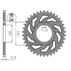 Works Triplestar Aluminum Rear Sprocket
