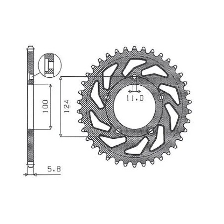 Works Triplestar Aluminum Rear Sprocket