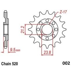 Steel Ultralight Front Sprocket
