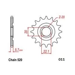 Steel Ultralight Front Sprocket