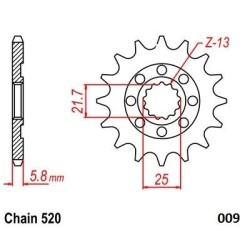 Steel Ultralight Front Sprocket