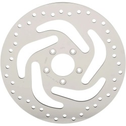 Polished Stainless Steel Drilled Brake Rotor