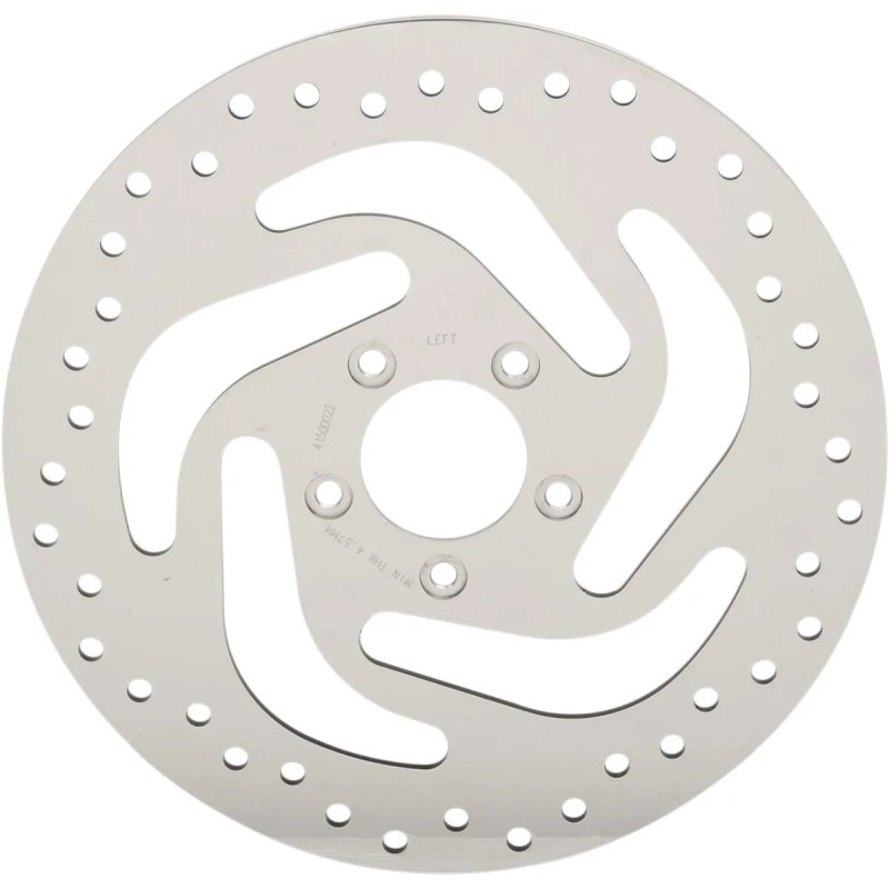 Polished Stainless Steel Drilled Brake Rotor