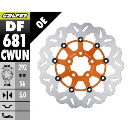 Brake Rotor Floating Wave