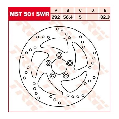 Round Fixed Brake Rotor Swing Design