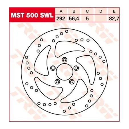 Round Fixed Brake Rotor Swing Design