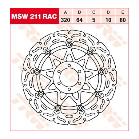 Contoured Floating Brake Rotor