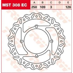 EC Cross Design Brake Rotor