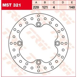 Round Fixed Brake Rotor 220-250mm