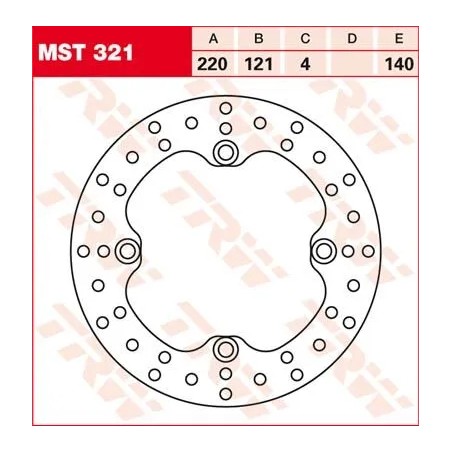 Round Fixed Brake Rotor 220-250mm