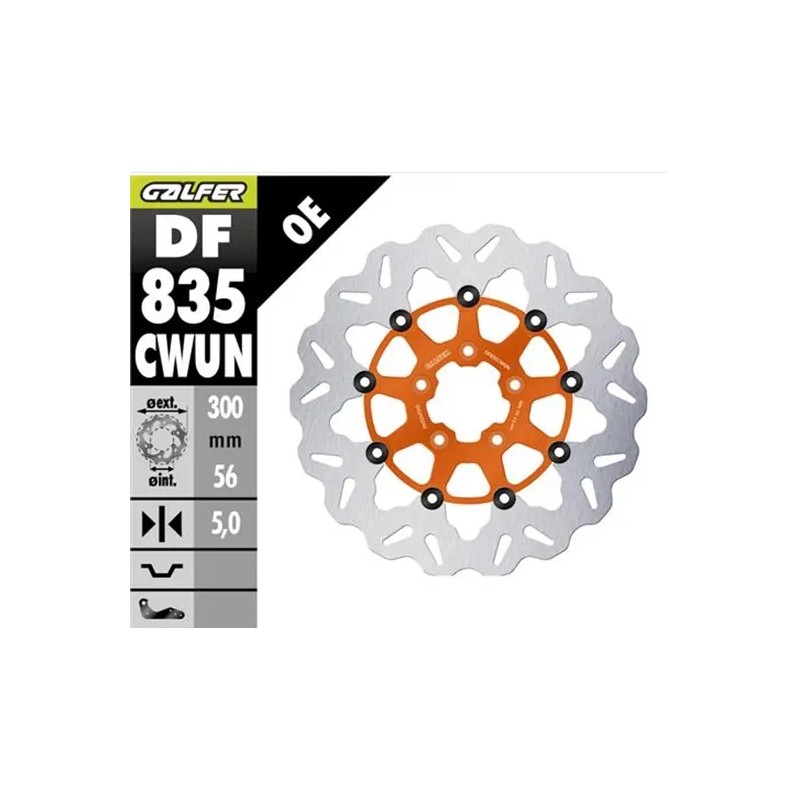 Brake Rotor Floating Wave