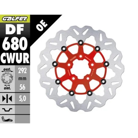 Disque de frein flottant Wave