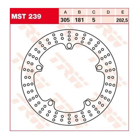 Round Fixed Brake Rotor Larger Than 300mm