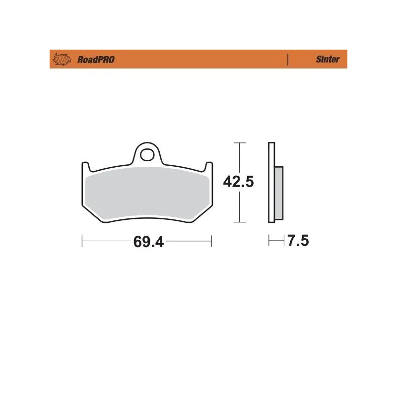 RoadPRO Sinder Brake Pad Rear