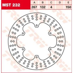Round Fixed Brake Rotor 250-299mm