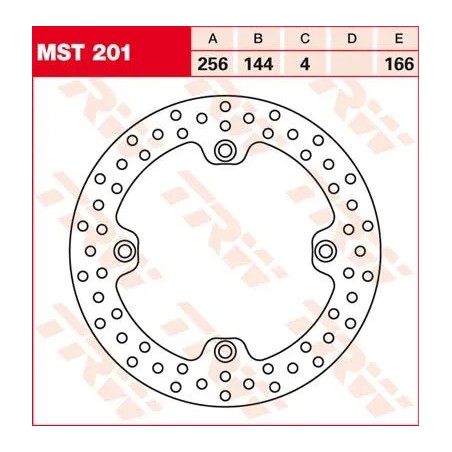Round Fixed Brake Rotor 250-299mm