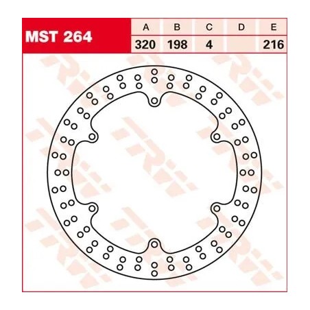 Round Fixed Brake Rotor Larger Than 300mm