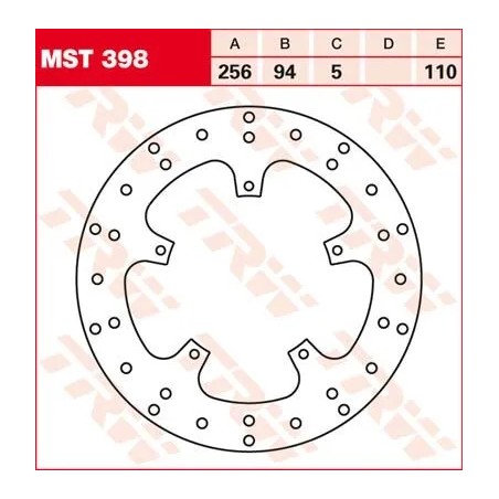 Round Fixed Brake Rotor 250-299mm