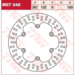 Round Fixed Brake Rotor 250-299mm